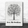 Eva Cassidy Over The Rainbow Music Script Tree Song Lyric Wall Art Print