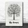 Maren Morris The Bones Music Script Tree Song Lyric Wall Art Print