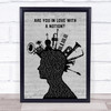 The Courteeners Are You In Love With A Notion Musical Instrument Mohawk Song Lyric Wall Art Print