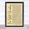 Elton John I'm Still Standing Rustic Script Song Lyric Wall Art Print