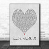 Cimorelli You're Worth It Grey Heart Song Lyric Music Wall Art Print