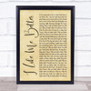 Lauv I Like Me Better Rustic Script Song Lyric Wall Art Print