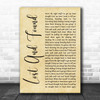 Feeder Lost And Found Rustic Script Song Lyric Wall Art Print