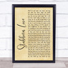 The Lumineers Stubborn Love Rustic Script Song Lyric Wall Art Print