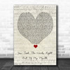 Meat Loaf You Took The Words Right Out Of My Mouth Script Heart Song Lyric Wall Art Print