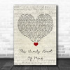 The Prom Musical This Unruly Heart Of Mine Script Heart Song Lyric Wall Art Print