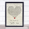 The 1975 Me And You Together Song Script Heart Song Lyric Wall Art Print