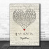 Diana Ross If We Hold On Together Script Heart Song Lyric Wall Art Print