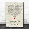 Coldplay Hymn for the Weekend Script Heart Song Lyric Wall Art Print