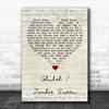 Ghost Ghuleh Zombie Queen Script Heart Song Lyric Wall Art Print