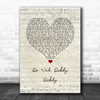 Manfred Mann Do Wah Diddy Diddy Script Heart Song Lyric Wall Art Print