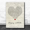 Tasmin Archer Sleeping Satellite Script Heart Song Lyric Wall Art Print