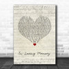 Alter Bridge In Loving Memory Script Heart Song Lyric Wall Art Print