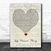 Lil' Kim Big Momma Thang Script Heart Song Lyric Wall Art Print