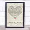 Kelly Clarkson Piece By Piece Script Heart Song Lyric Wall Art Print