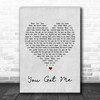 Gavin DeGraw You Got Me Grey Heart Song Lyric Music Wall Art Print
