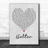 Gerry Cinnamon Belter Grey Heart Song Lyric Music Wall Art Print