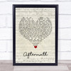 Muse Aftermath Script Heart Song Lyric Wall Art Print Muse Aftermath Script Heart Song Lyric Wall Art Print