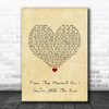 Caleb and Kelsey From This Moment On Youre Still The One Vintage Heart Song Lyric Wall Art Print