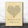 The Temptations The Way You Do The Things You Do Vintage Heart Song Lyric Wall Art Print