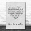 Jim Croce Time In A Bottle Grey Heart Song Lyric Music Wall Art Print