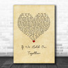Diana Ross If We Hold On Together Vintage Heart Song Lyric Wall Art Print