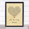 Pink Get The Party Started Vintage Heart Song Lyric Wall Art Print