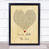 Shania Twain You're Still The One Vintage Heart Song Lyric Wall Art Print