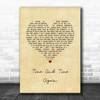 Counting Crows Time And Time Again Vintage Heart Song Lyric Wall Art Print