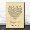 alt-J Hunger Of The Pine Vintage Heart Song Lyric Wall Art Print