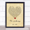 Keisha White The Weakness In Me Vintage Heart Song Lyric Wall Art Print