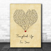 Aaron Lewis Tangled Up In You Vintage Heart Song Lyric Wall Art Print