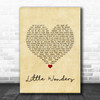 Rob Thomas Little Wonders Vintage Heart Song Lyric Wall Art Print