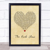 Blink-182 The Rock Show Vintage Heart Song Lyric Wall Art Print