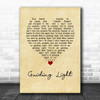 Muse Guiding Light Vintage Heart Song Lyric Wall Art Print