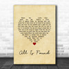 Evan Rachel Wood All Is Found Vintage Heart Song Lyric Wall Art Print