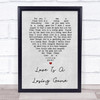 Love Is A Losing Game Amy Winehouse Grey Heart Song Lyric Music Wall Art Print
