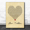 The Firm Star Trekkin Vintage Heart Song Lyric Wall Art Print