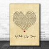 Cody Johnson Wild As You Vintage Heart Song Lyric Wall Art Print