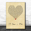 Dan + Shay 19 You + Me Vintage Heart Song Lyric Wall Art Print