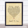 Ryland James Good To You Vintage Heart Song Lyric Wall Art Print