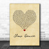 AJ Mitchell & Ava Max Slow Dance Vintage Heart Song Lyric Wall Art Print