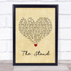 Hillsong United The Stand Vintage Heart Song Lyric Wall Art Print