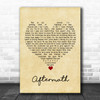 Muse Aftermath Vintage Heart Song Lyric Wall Art Print