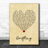 Trey Anastasio Drifting Vintage Heart Song Lyric Wall Art Print