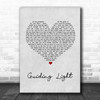 Mumford & Sons Guiding Light Grey Heart Song Lyric Music Wall Art Print