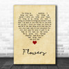 Cross Canadian Ragweed Flowers Vintage Heart Song Lyric Wall Art Print