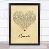 Will Young Home Vintage Heart Song Lyric Wall Art Print