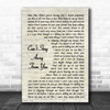 Gloria Estefan Can't Stay Away From You Vintage Script Song Lyric Wall Art Print