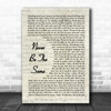 Camila Cabello Never Be The Same Vintage Script Song Lyric Wall Art Print